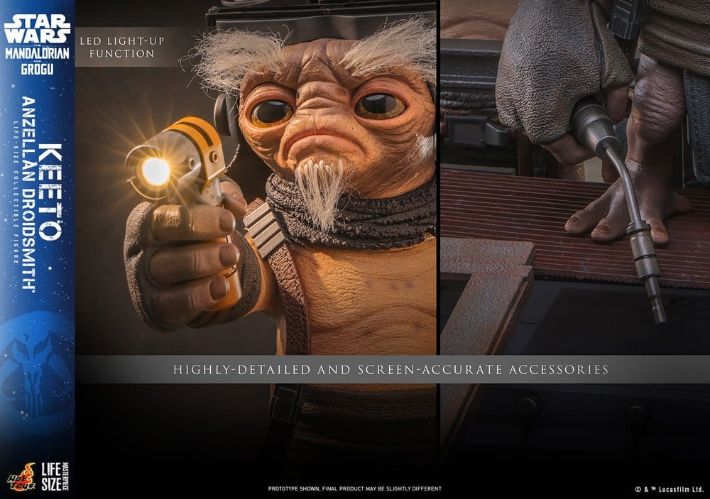 Star Wars: The Mandalorian & Grogu Livsstor Mästerverk Figur Keeto (Anzellan Droidsmith) 26 cm