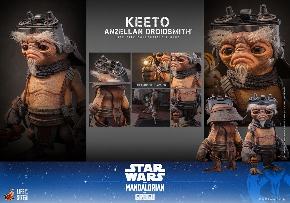 Star Wars: The Mandalorian & Grogu Livsstor Mästerverk Figur Keeto (Anzellan Droidsmith) 26 cm