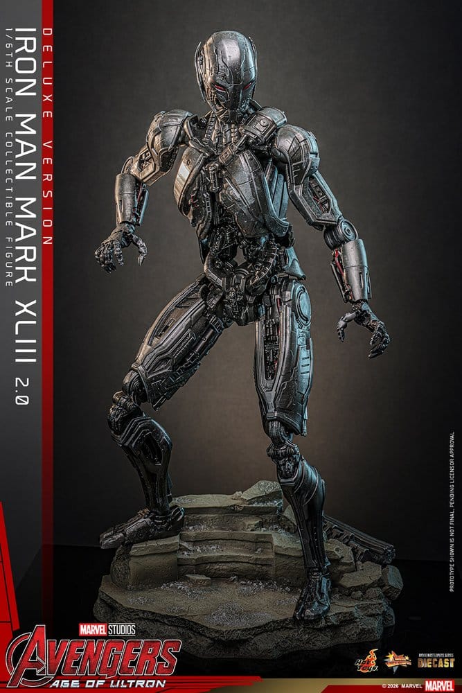 Avengers: Age of Ultron Movie Masterpiece Diecast Action Figur 1/6 Iron Man Mark XLIII (2.0) (Deluxe Version) 32 cm