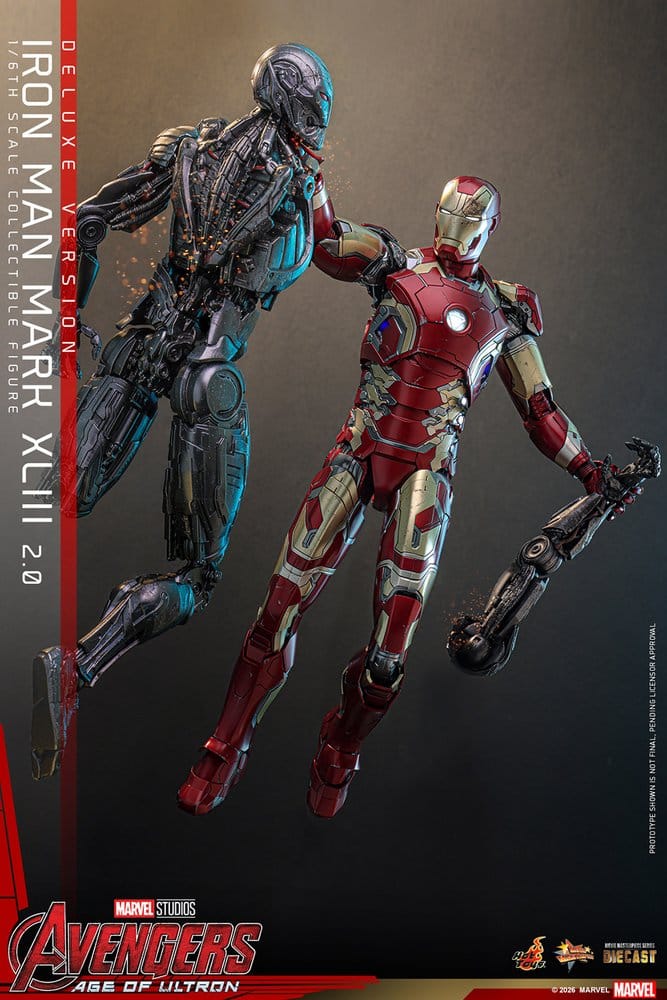 Avengers: Age of Ultron Movie Masterpiece Diecast Action Figur 1/6 Iron Man Mark XLIII (2.0) (Deluxe Version) 32 cm