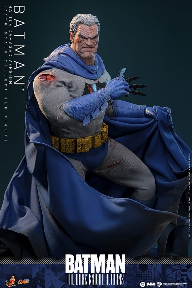 Batman: The Dark Knight Returns Comic Masterpiece Action Figur 1/6 Batman (Battle Damaged Version) 32 cm