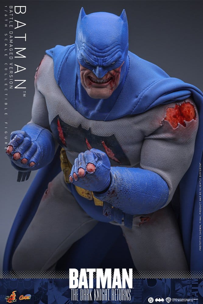 Batman: The Dark Knight Returns Comic Masterpiece Action Figur 1/6 Batman (Battle Damaged Version) 32 cm