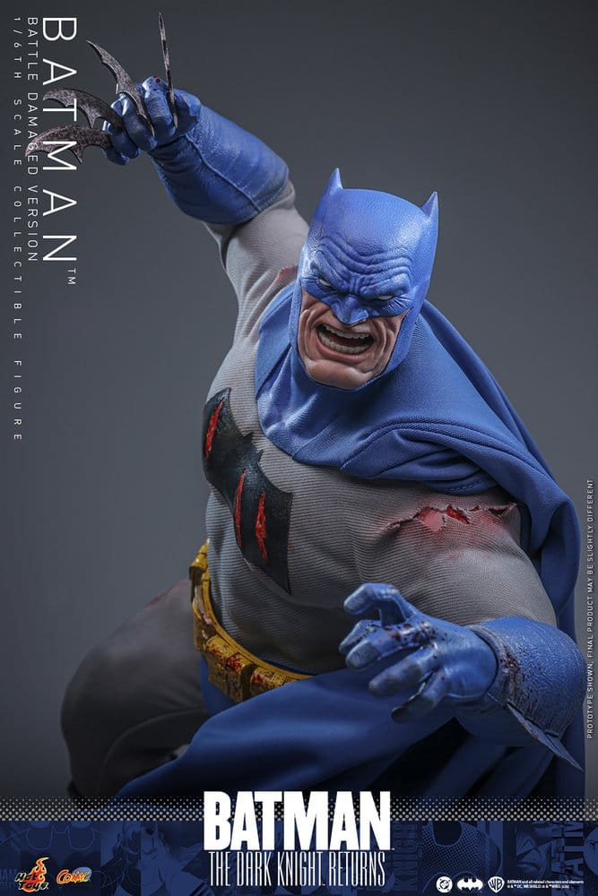Batman: The Dark Knight Returns Comic Masterpiece Action Figur 1/6 Batman (Battle Damaged Version) 32 cm