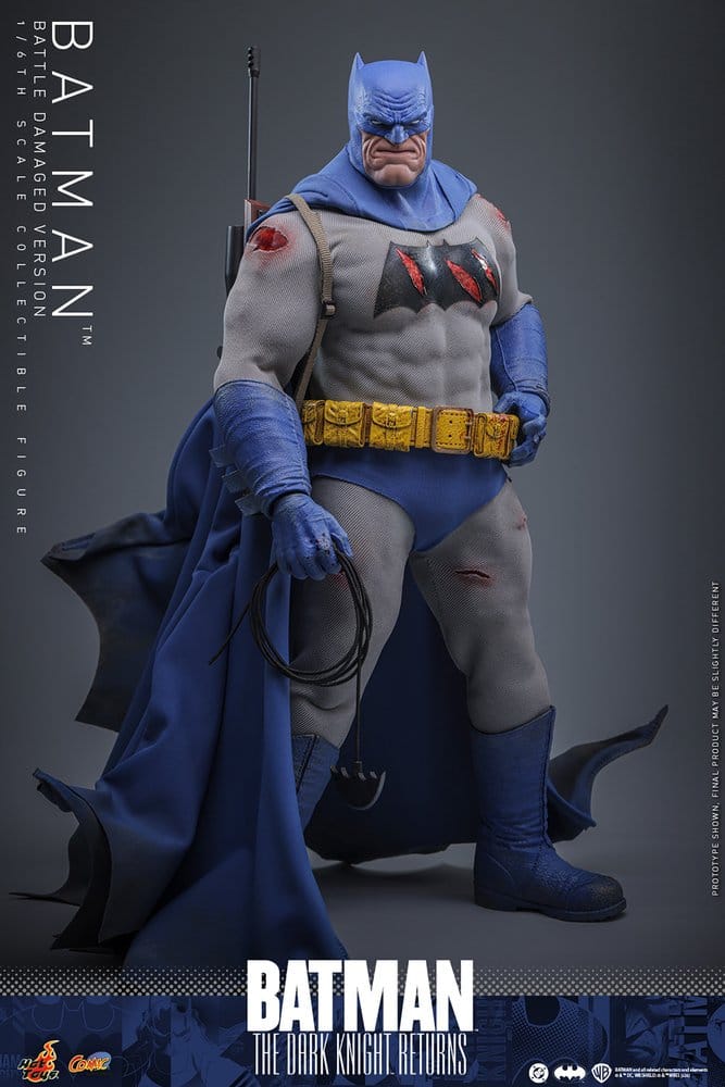 Batman: The Dark Knight Returns Comic Masterpiece Action Figur 1/6 Batman (Battle Damaged Version) 32 cm