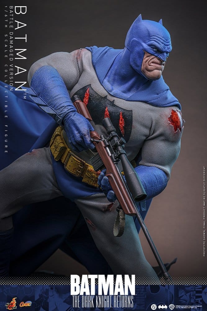 Batman: The Dark Knight Returns Comic Masterpiece Action Figur 1/6 Batman (Battle Damaged Version) 32 cm