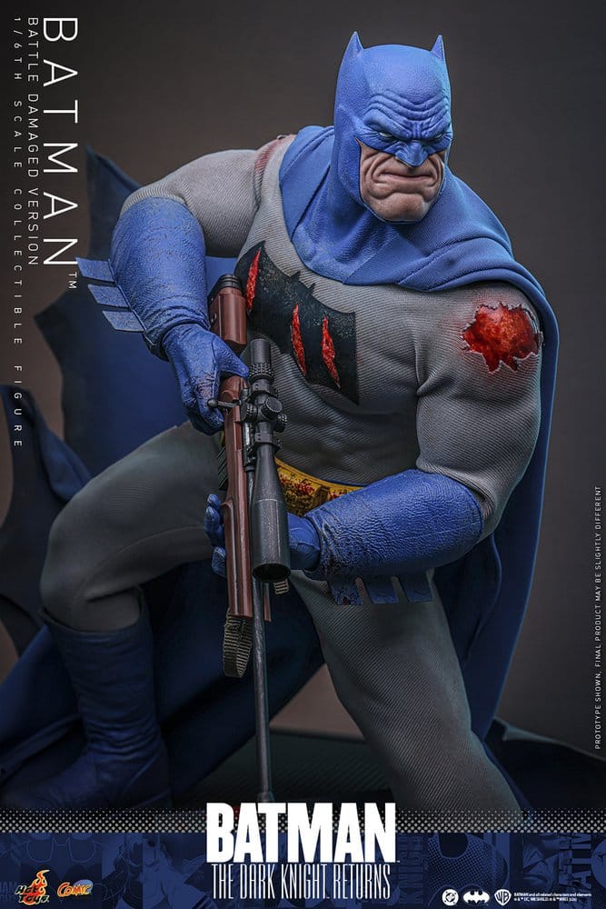 Batman: The Dark Knight Returns Comic Masterpiece Action Figur 1/6 Batman (Battle Damaged Version) 32 cm