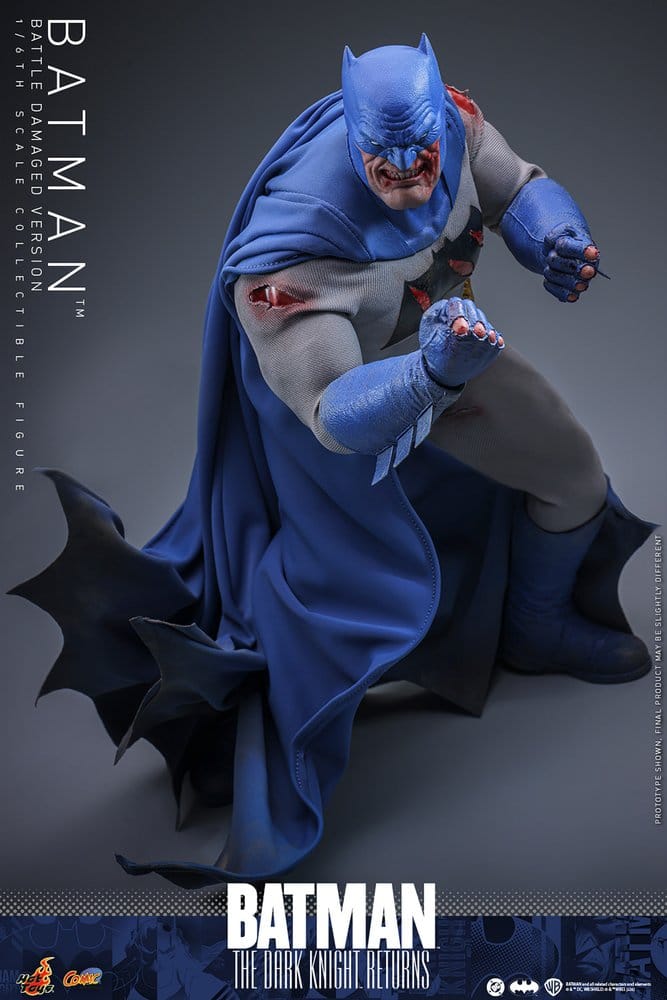 Batman: The Dark Knight Returns Comic Masterpiece Action Figur 1/6 Batman (Battle Damaged Version) 32 cm