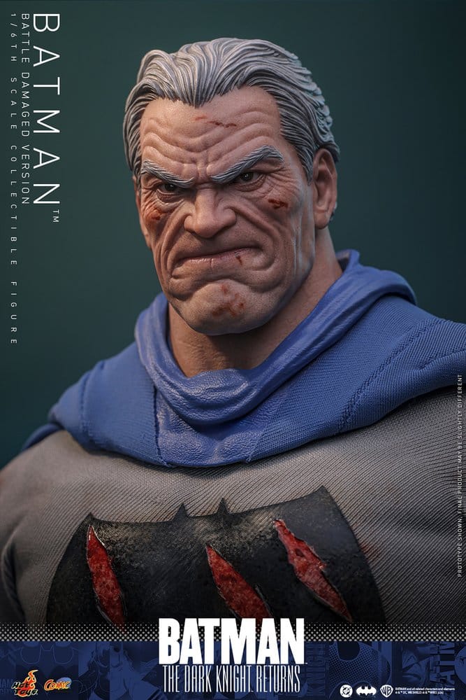 Batman: The Dark Knight Returns Comic Masterpiece Action Figur 1/6 Batman (Battle Damaged Version) 32 cm