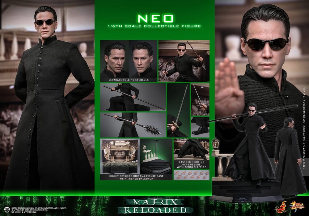 Matrix Movie Masterpiece 1/6 Scale Neo 31 cm Action Figure