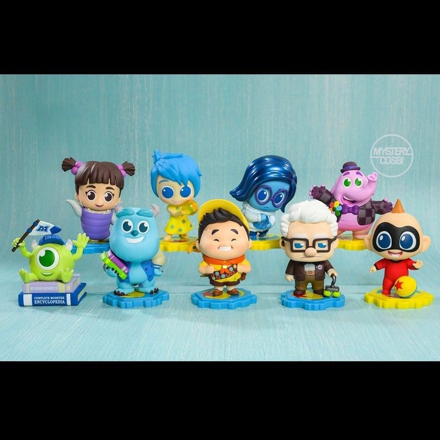 Pixar Cosbi Mini Figurer 8 cm Blind Box Display (8) – Samlarfigurer i Slumpmässiga Förpackningar
