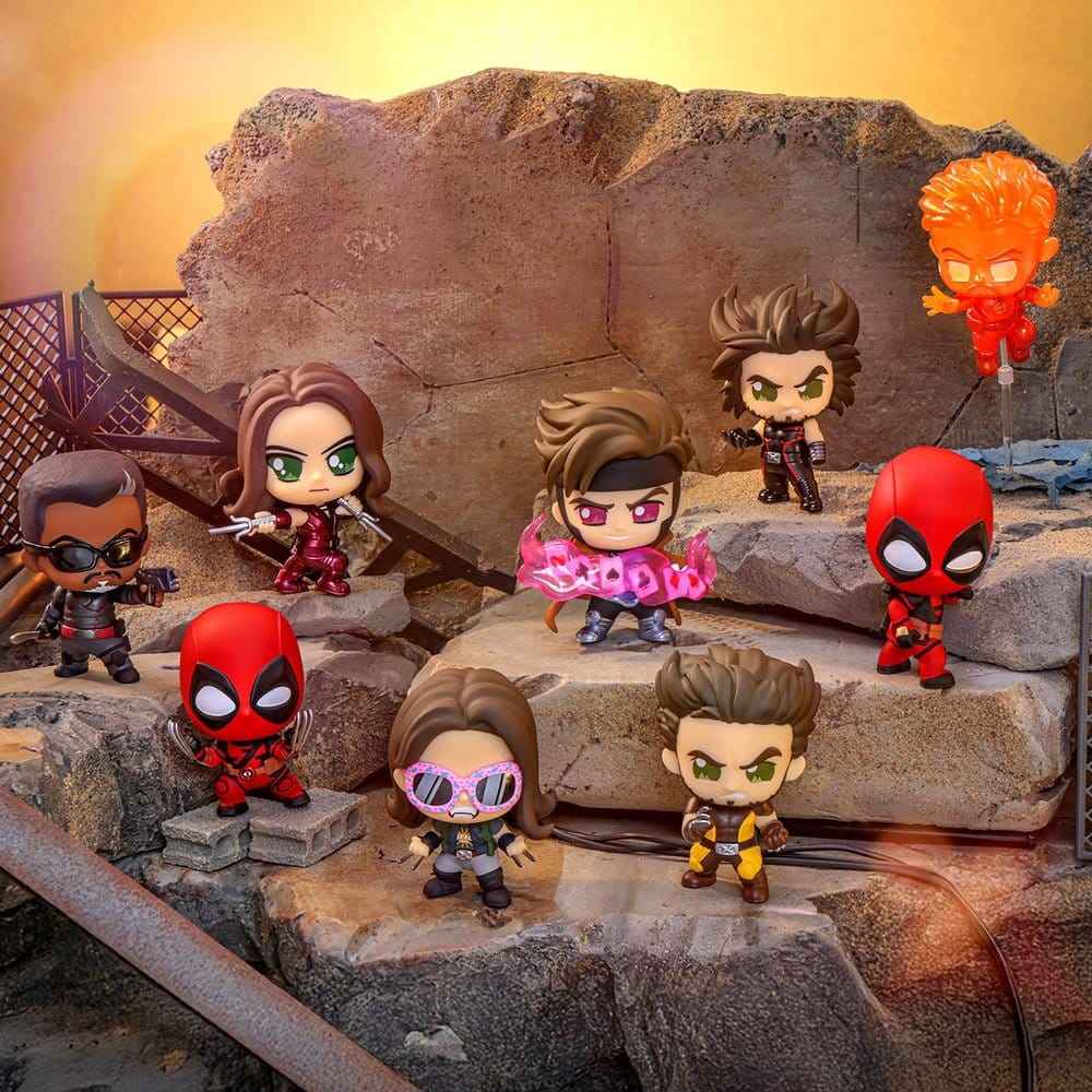 Deadpool & Wolverine Cosbi Mini Figurer 9 cm Serie 2 Blind Box Display (8)