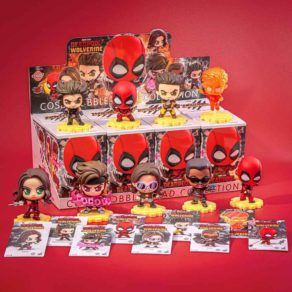Deadpool & Wolverine Cosbi Mini Figurer 9 cm Serie 2 Blind Box Display (8)