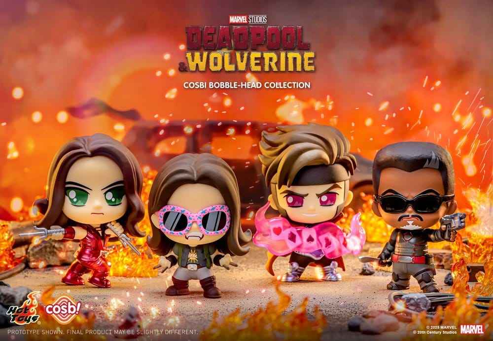 Deadpool & Wolverine Cosbi Mini Figurer 9 cm Serie 2 Blind Box Display (8)