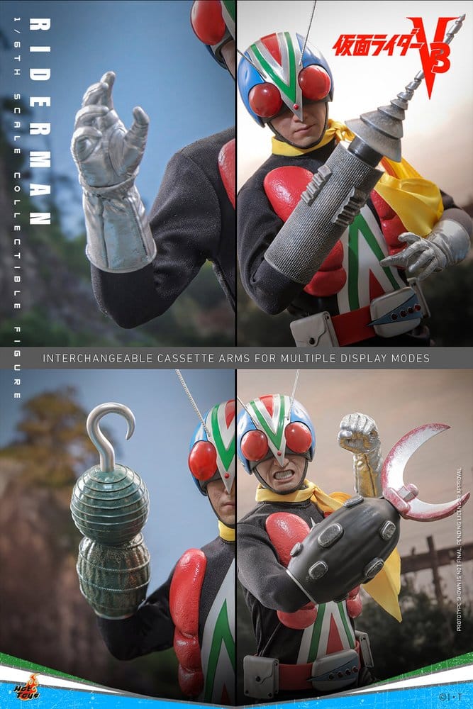 Kamen Rider Actionfigur i skala 1/6 Riderman 30 cm