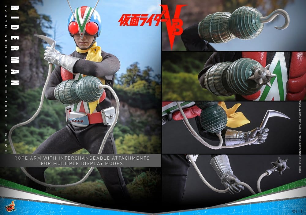Kamen Rider Actionfigur i skala 1/6 Riderman 30 cm