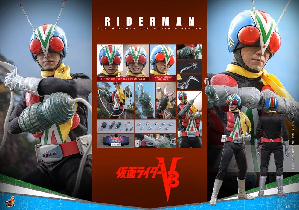 Kamen Rider Actionfigur i skala 1/6 Riderman 30 cm