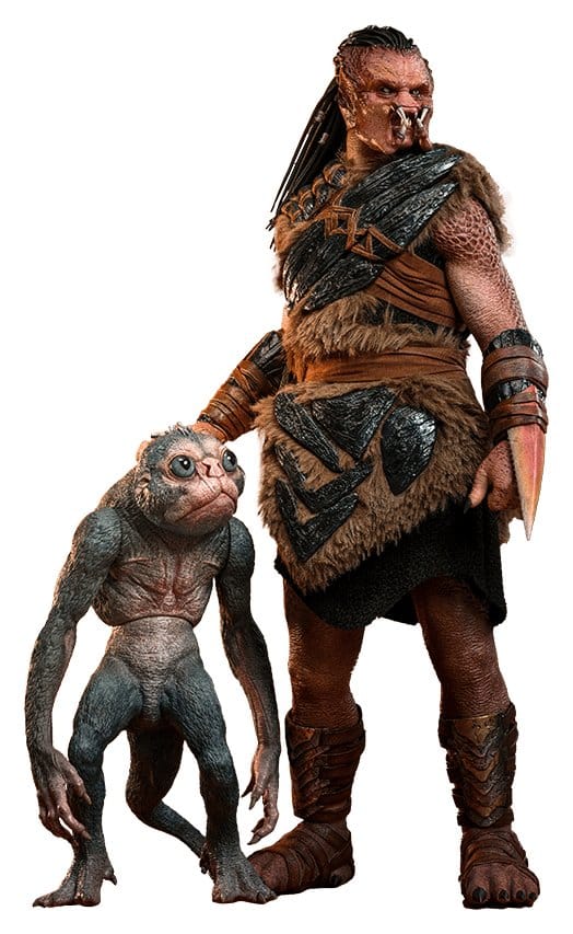 Predator: Badlands Film Mästerverk Actionfigur 2-Pack 1/6 Dek (Bone Bison Rustning) och Bud 31 cm