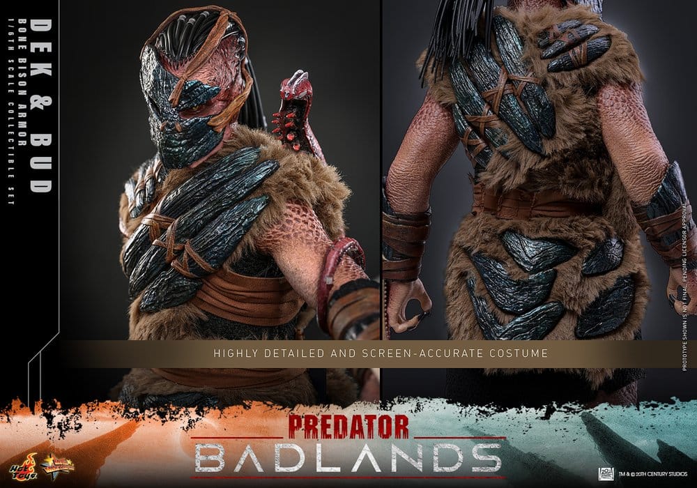 Predator: Badlands Film Masterpiece Action Figure 2-Pack 1/6 Scale (Bone Bison Armor) and Bud 31 cm
