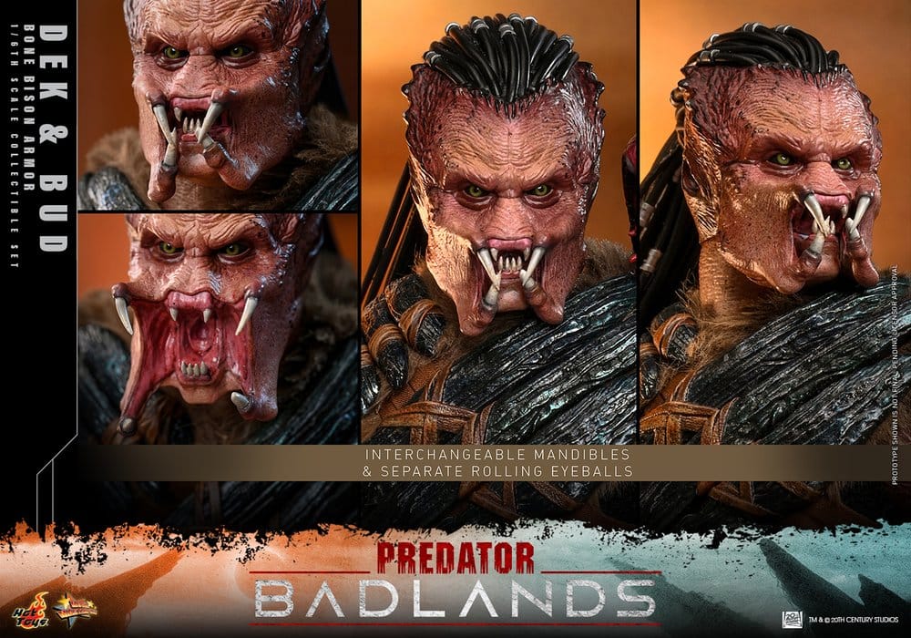 Predator: Badlands Film Masterpiece Action Figure 2-Pack 1/6 Scale (Bone Bison Armor) and Bud 31 cm