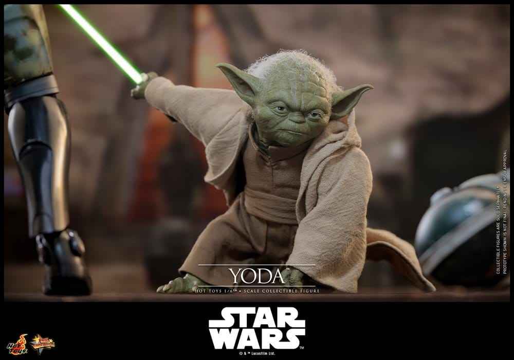 Star Wars: Revenge of the Sith Film Mästerverk Actionfigur 1/6 Yoda 14 cm