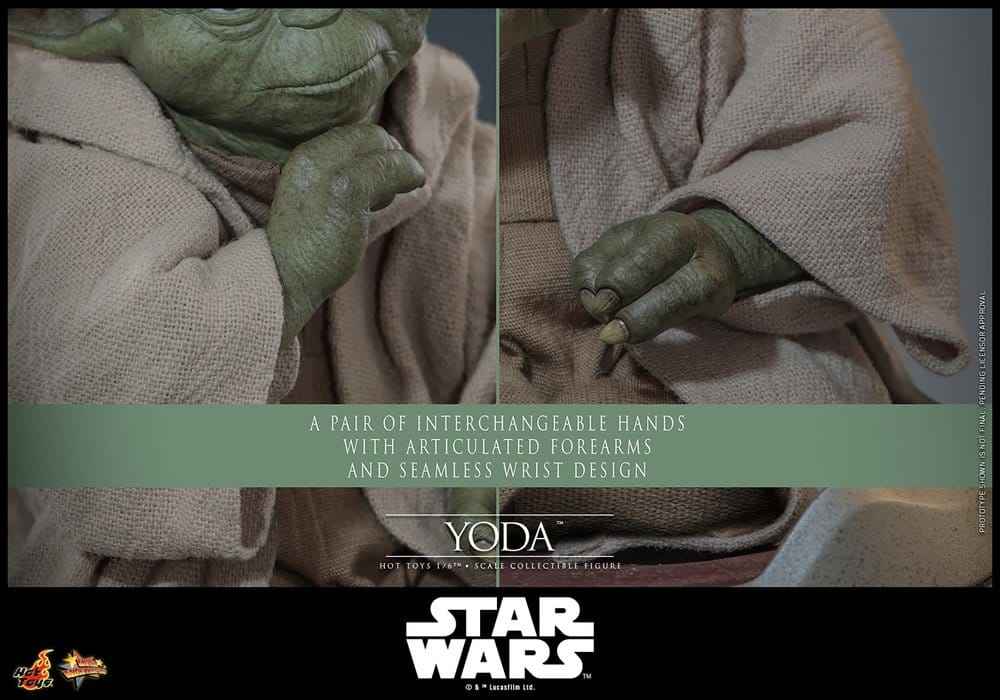 Star Wars: Revenge of the Sith Film Mästerverk Actionfigur 1/6 Yoda 14 cm