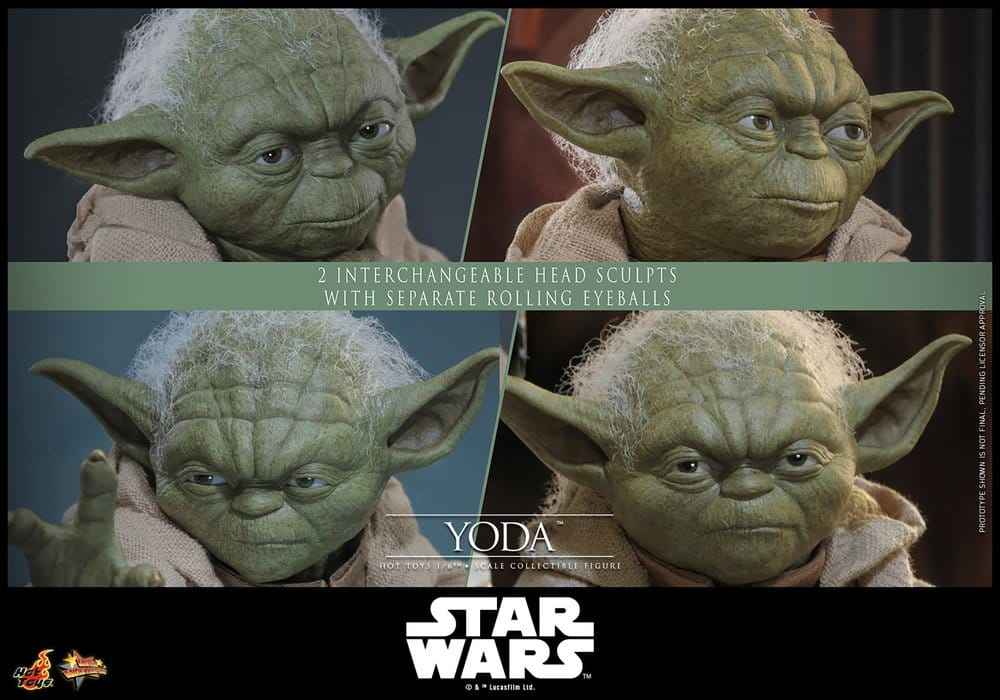 Star Wars: Revenge of the Sith Film Mästerverk Actionfigur 1/6 Yoda 14 cm