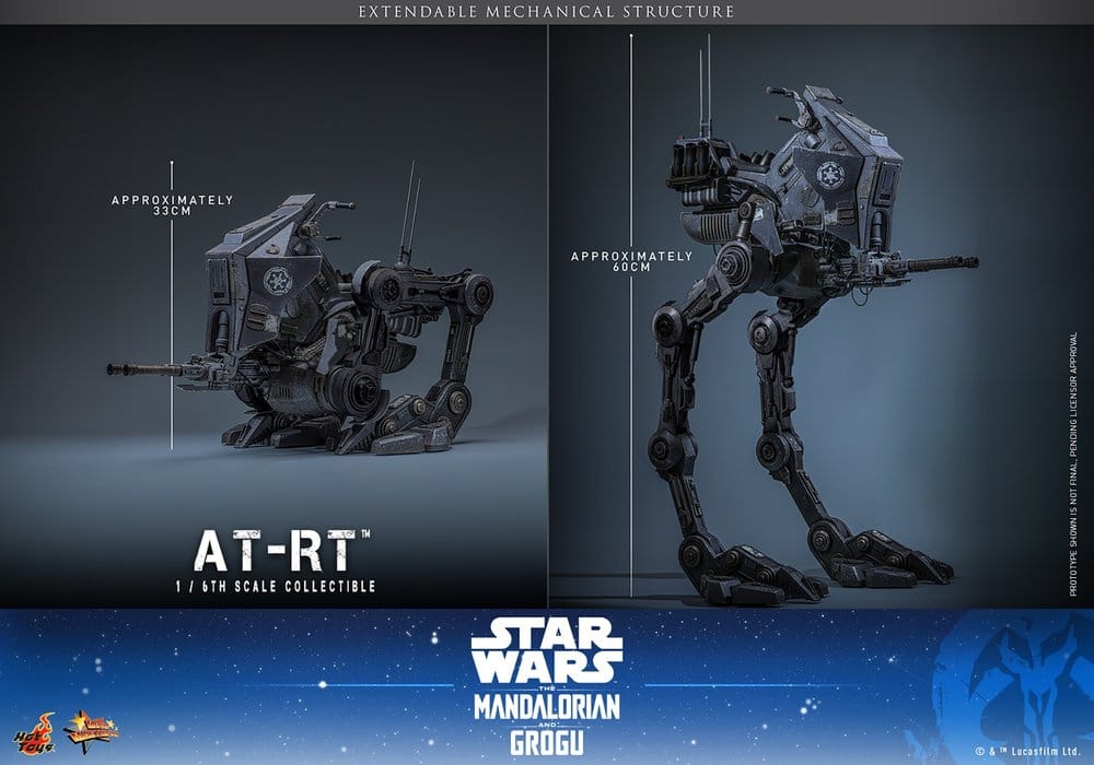 Star Wars: The Mandalorian & Grogu Masterpiece-fordon 1/6 AT-RT 60 cm