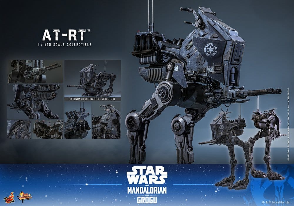 Star Wars: The Mandalorian & Grogu Masterpiece-fordon 1/6 AT-RT 60 cm