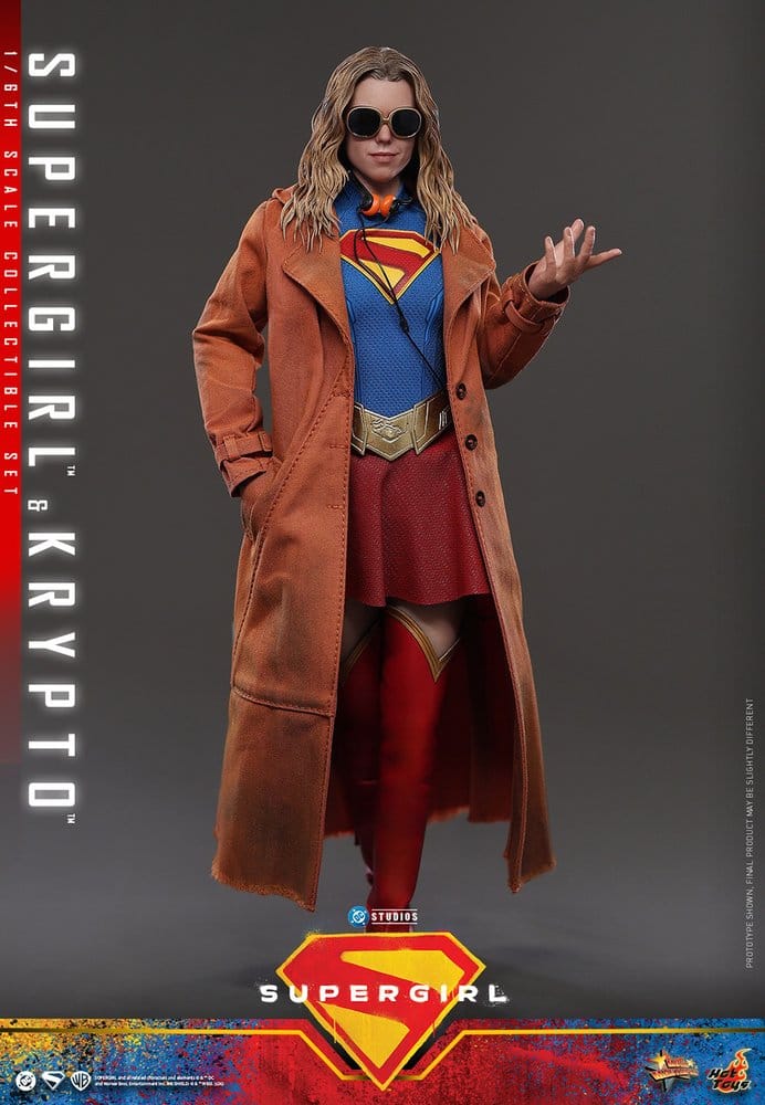 DC Comics Movie Masterpiece Action Figur Set Supergirl & Krypto 28 cm