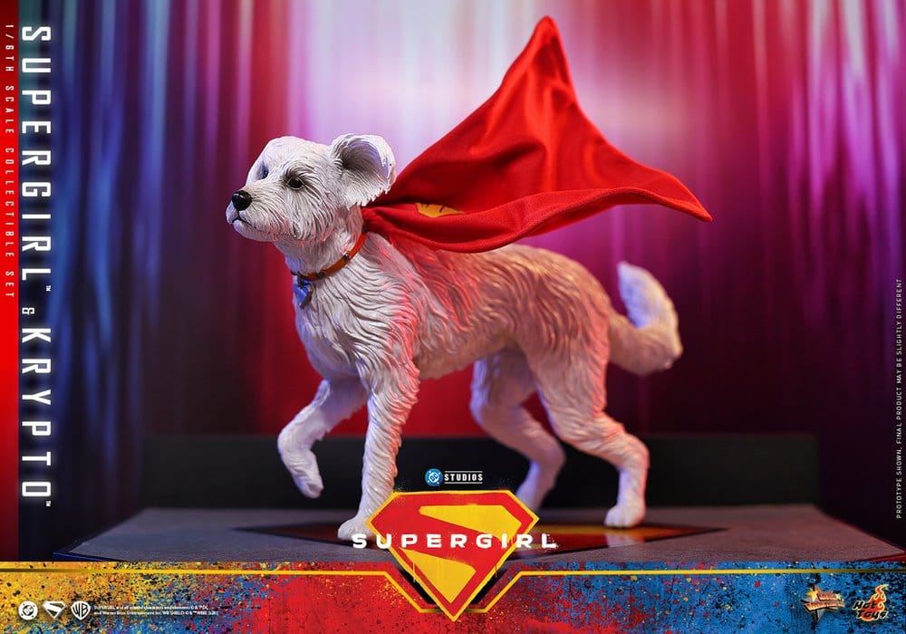 DC Comics Filmmästare Actionfigur Set Supergirl och Krypto 28 cm