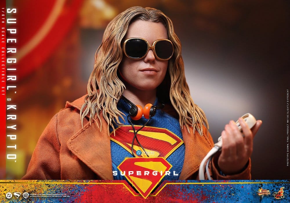 DC Comics Filmmästare Actionfigur Set Supergirl och Krypto 28 cm