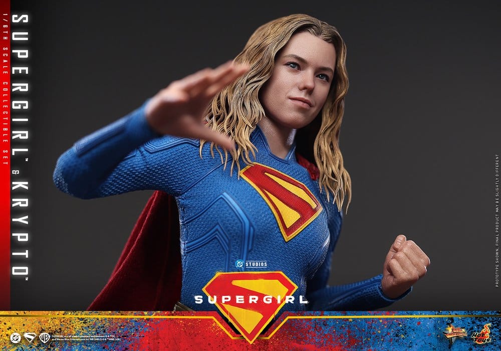 DC Comics Filmmästare Actionfigur Set Supergirl och Krypto 28 cm