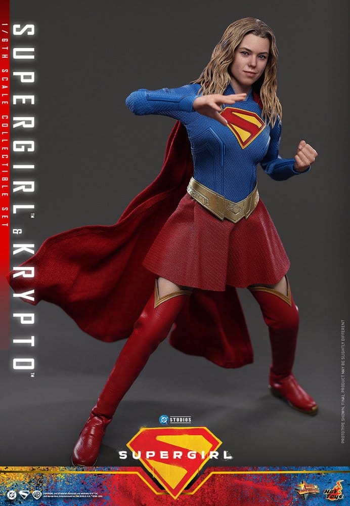 DC Comics Filmmästare Actionfigur Set Supergirl och Krypto 28 cm