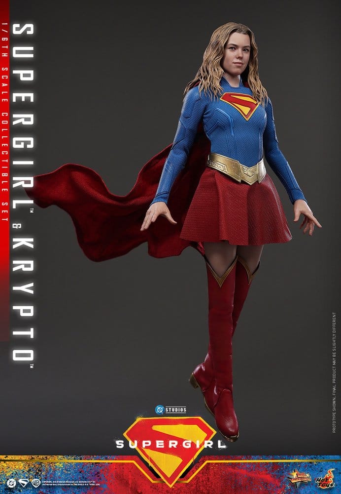 DC Comics Filmmästare Actionfigur Set Supergirl och Krypto 28 cm