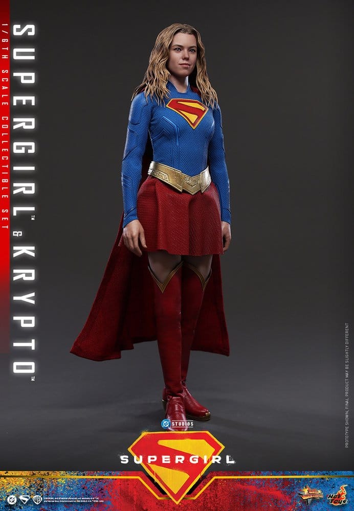 DC Comics Filmmästare Actionfigur Set Supergirl och Krypto 28 cm