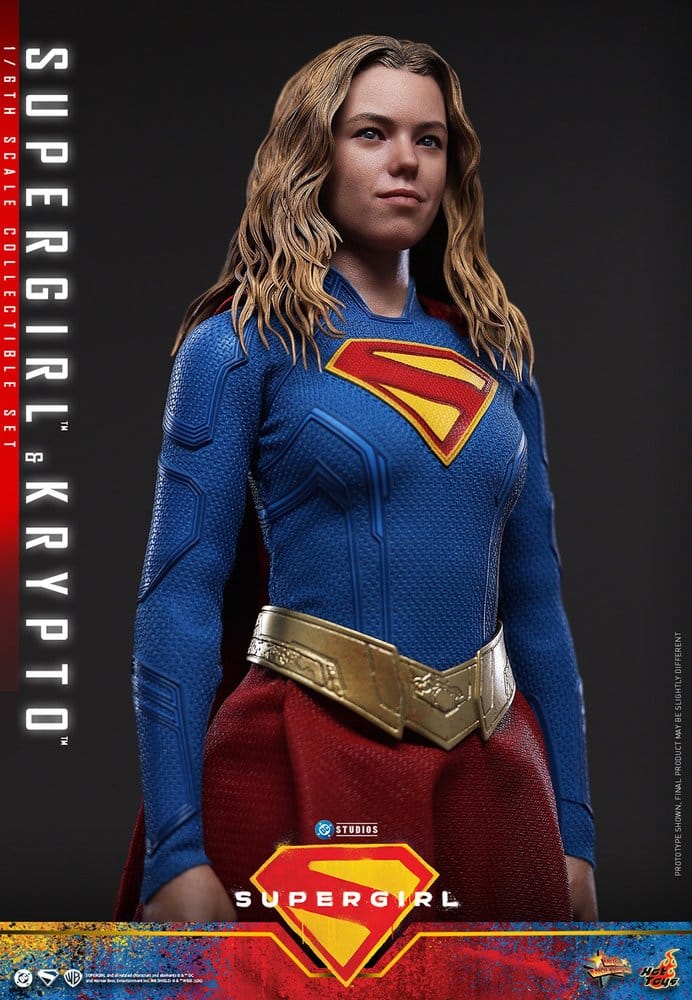 DC Comics Filmmästare Actionfigur Set Supergirl och Krypto 28 cm
