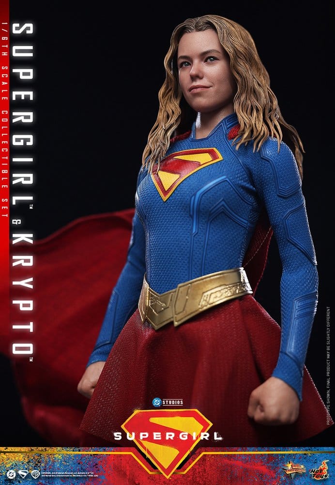 DC Comics Filmmästare Actionfigur Set Supergirl och Krypto 28 cm