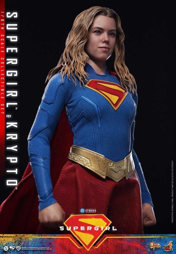 DC Comics Filmmästare Actionfigur Set Supergirl och Krypto 28 cm