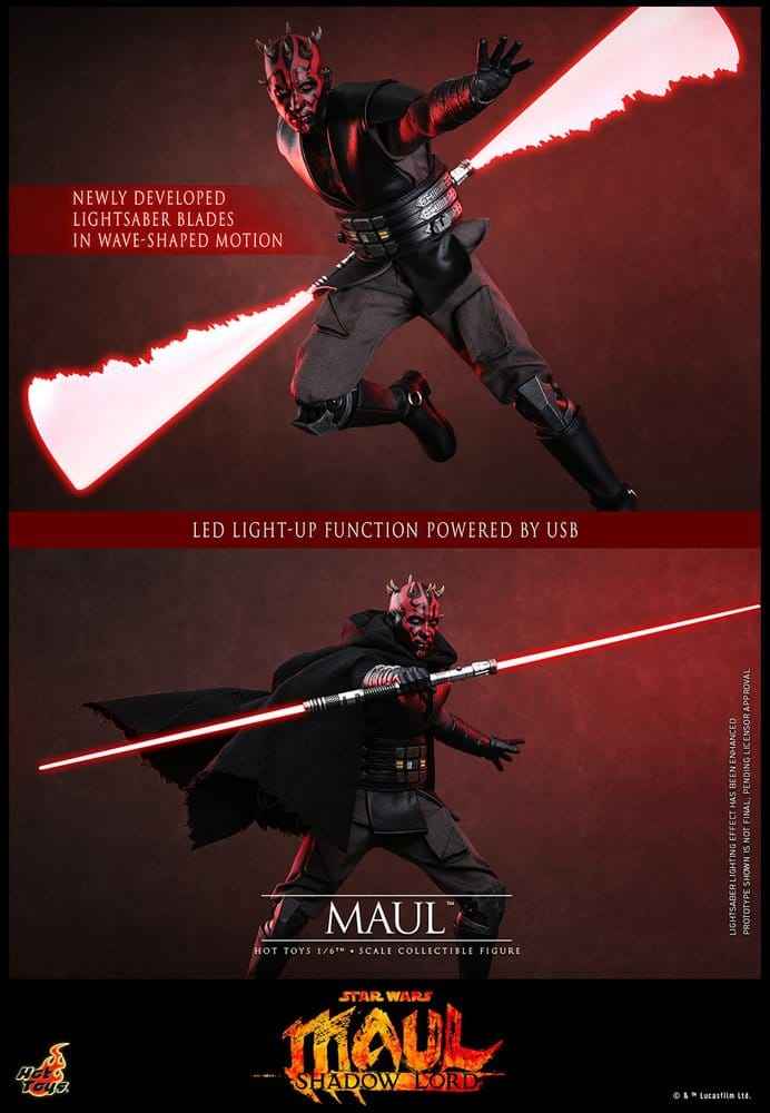Star Wars: Maul - Shadow Lord Television Masterpiece Actionfigur i Skala 1/6, 29 cm