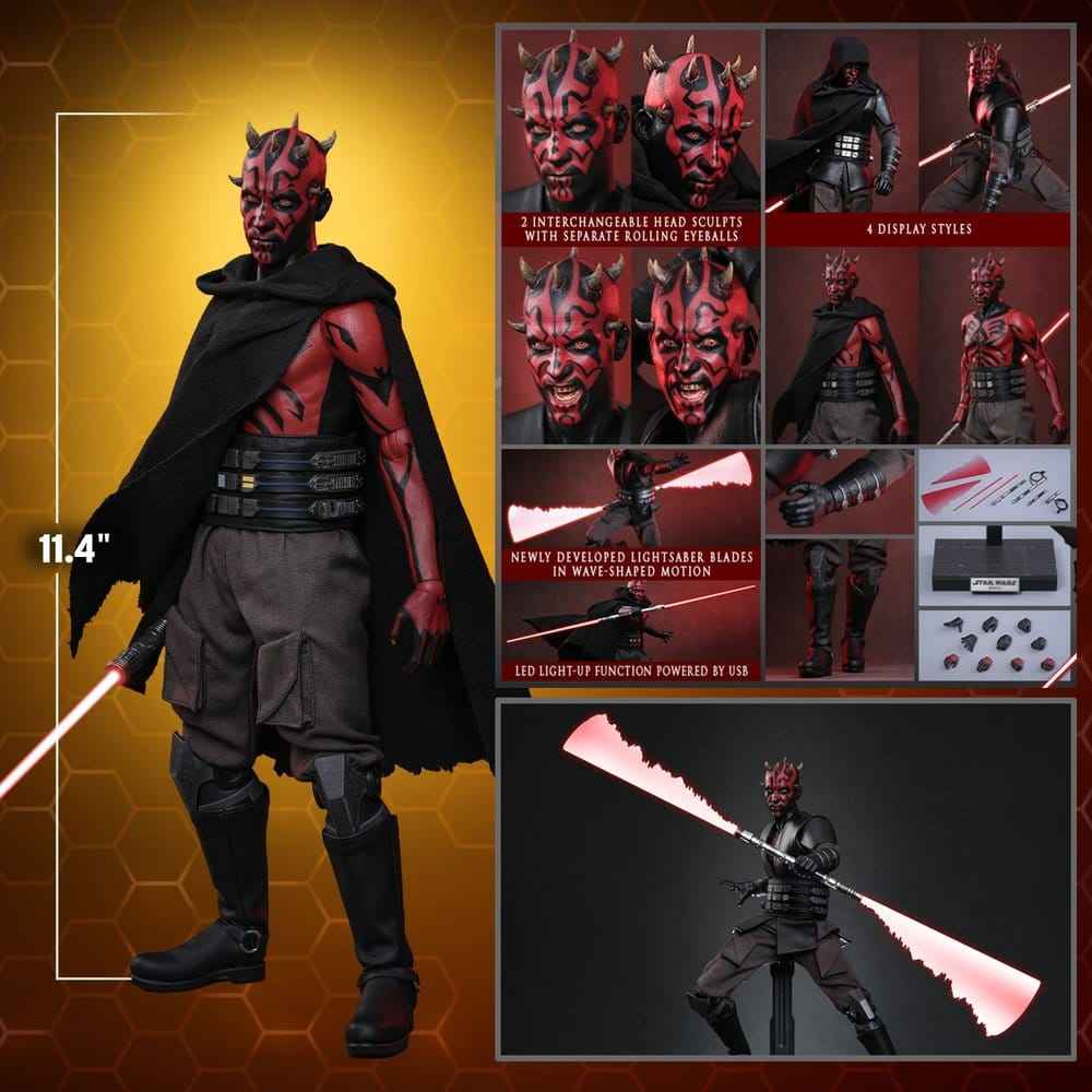 Star Wars: Maul - Shadow Lord Television Masterpiece Actionfigur i Skala 1/6, 29 cm