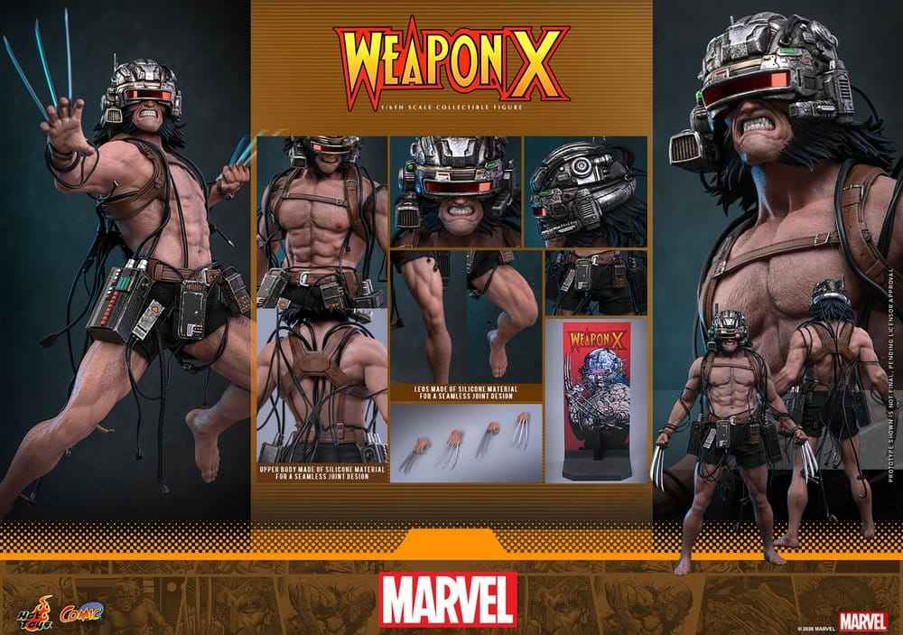Marvel Comic Mästerverk Actionfigur 1/6 Weapon X 31 cm