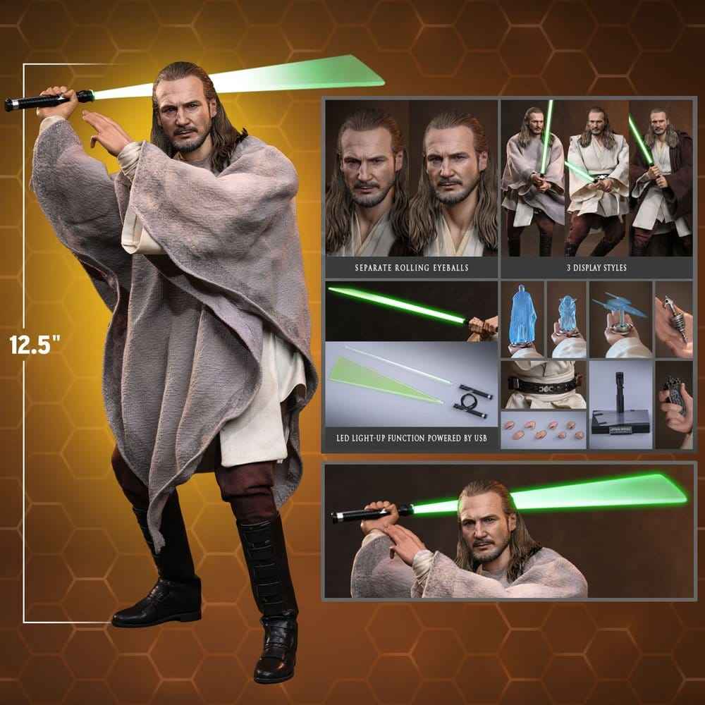 Star Wars Film Mästerverk Actionfigur 1/6 Qui-Gon Jinn (Collector Edition) 32 cm
