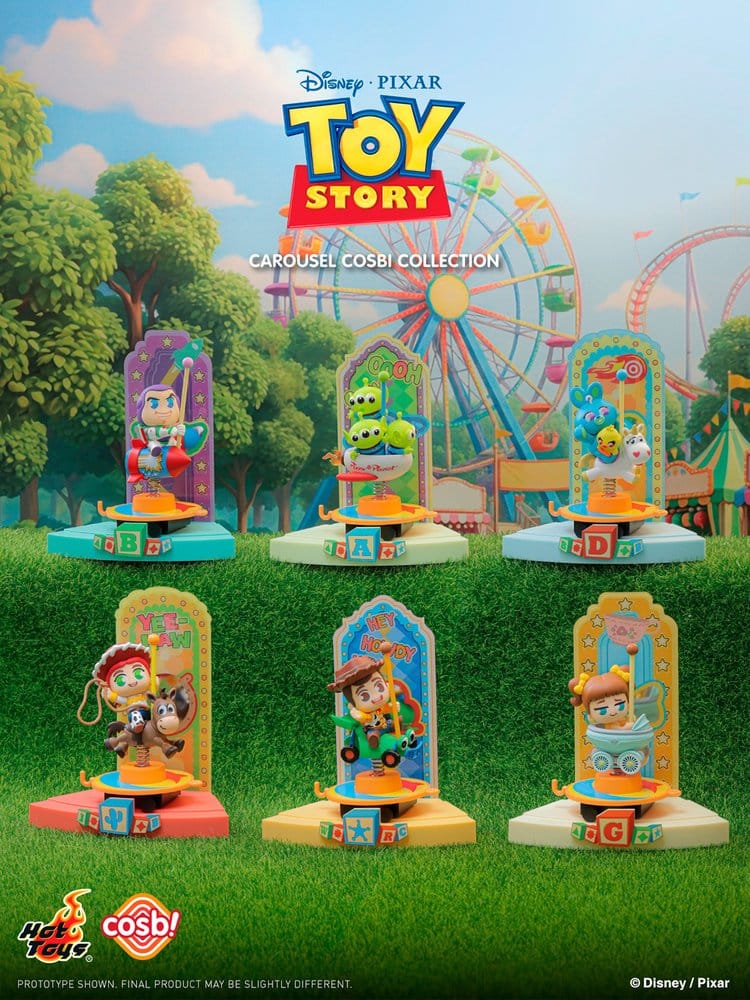 Toy Story Cosbi Mini Figurer Karusellsamling 10 cm Blind Box Display (6)