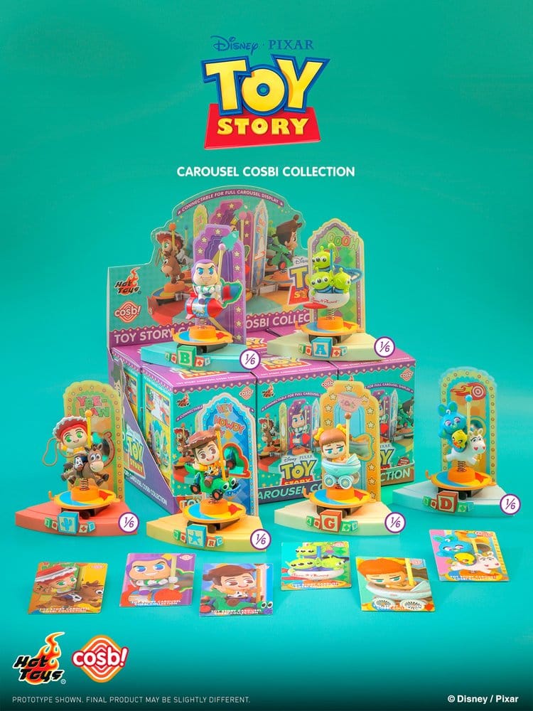 Toy Story Cosbi Mini Figurer Karusellsamling 10 cm Blind Box Display (6)