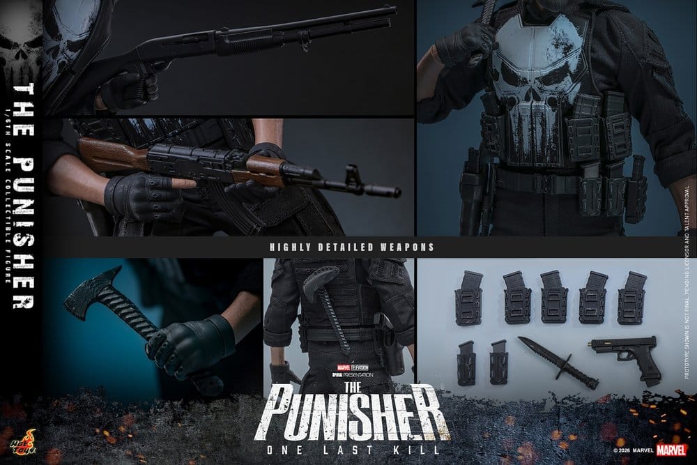 Marvel Television Masterpiece-actionfigur i skala 1/6 av The Punisher, 31 cm hög