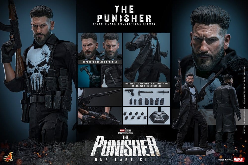 Marvel Television Masterpiece-actionfigur i skala 1/6 av The Punisher, 31 cm hög