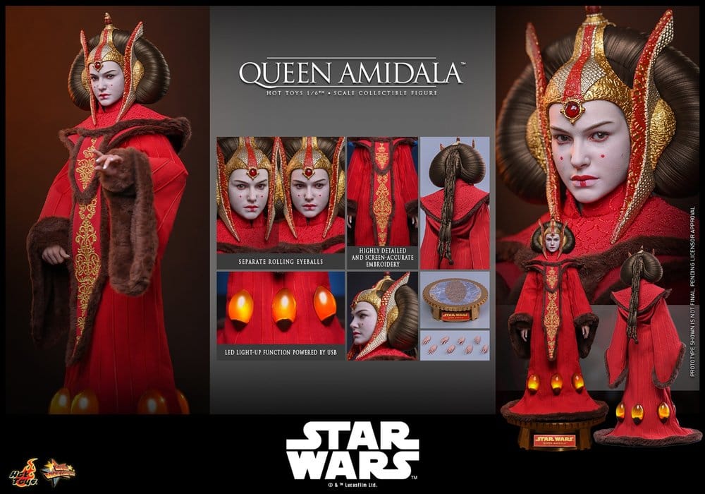 Star Wars Film Mästerverk Actionfigur 1/6 Drottning Amidala 28 cm