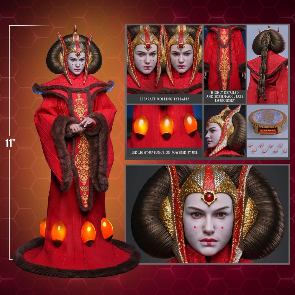Star Wars Film Mästerverk Actionfigur 1/6 Drottning Amidala 28 cm