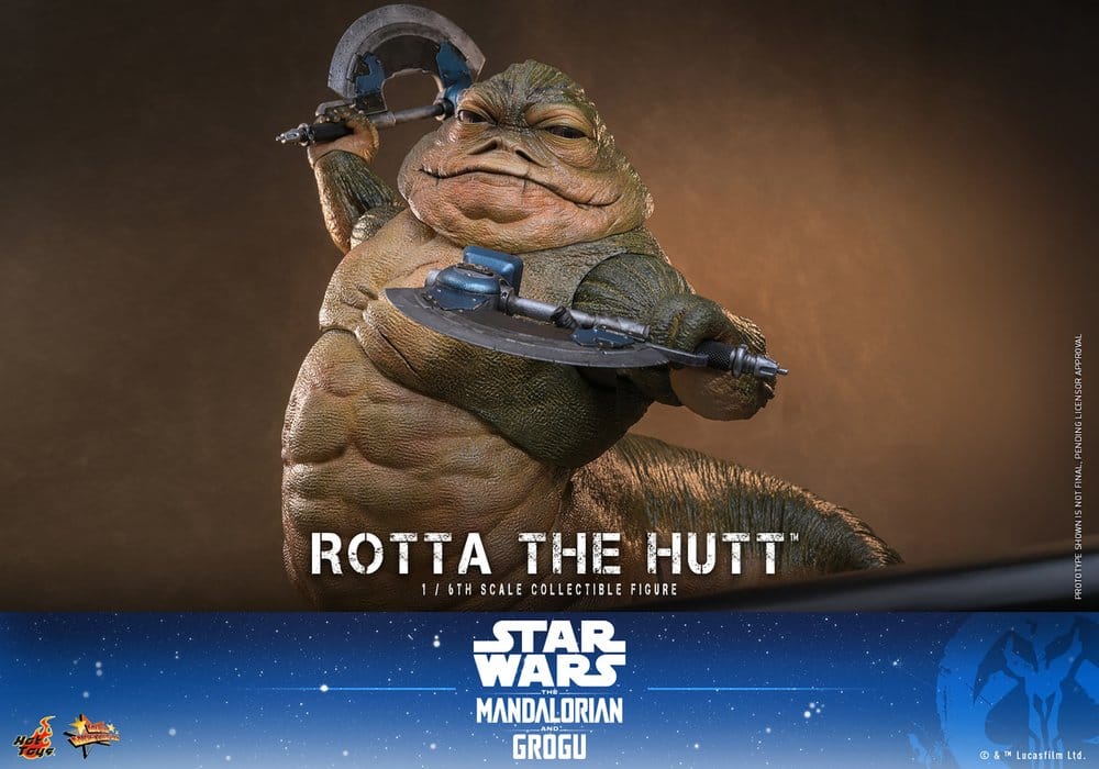 Star Wars Movie Masterpiece Action Figur 1/6 Rotta The Hutt 32 cm