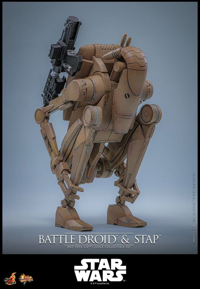 Star Wars: The Phantom Menace Film Mästerverk Actionfigursats 1/6 Stridsdroid & STAP 32 cm